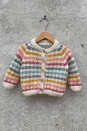 131 Babycardigan med lus i Lamauld