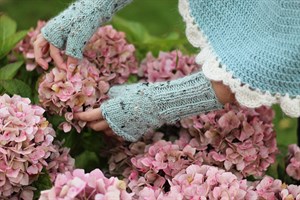 Halvvanter i Lamatweed fra CaMaRose