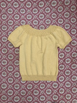 202 Sommer smock tee i Økologisk Sommeruld