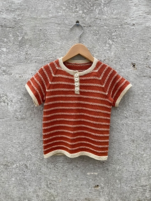 209 Kajas T-shirt i 3708 Brændt orange Økologisk Pimabomuld