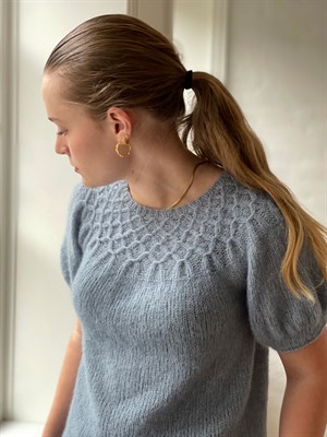 221 Summer smock puff tee i Midnatssol