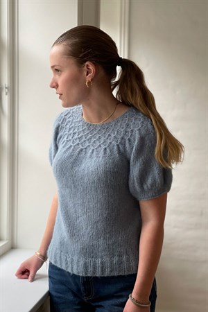 221 Summer smock puff tee i Midnatssol